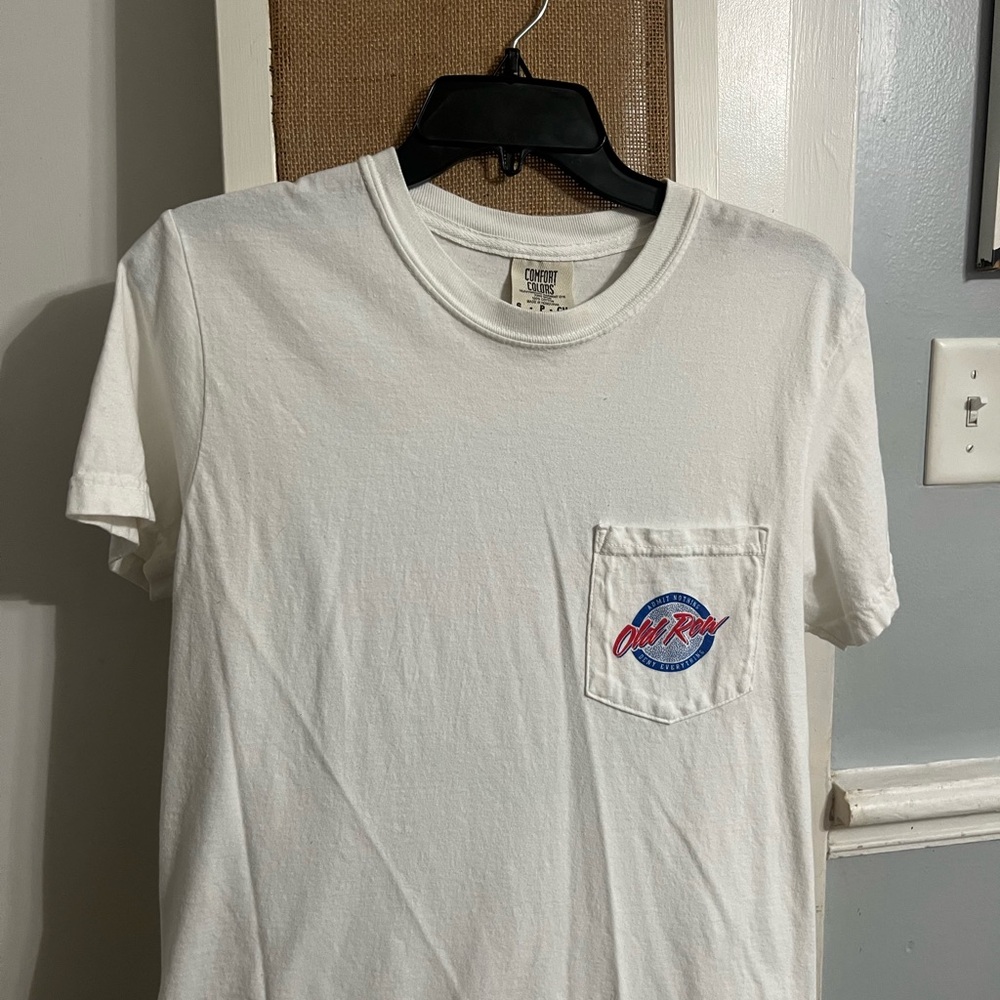 Old Row White Short Sleeve Tee